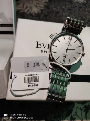 New swiss original watch in Silver color Available for Sale in Mirpur