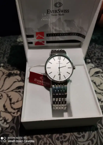 New swiss original watch in Silver color Available for Sale in Mirpur