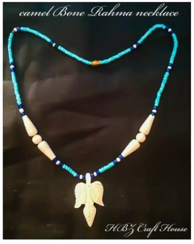 New Pure Genuine Camel Bone Tarbiya imroz Rahma Necklace Hand Made for Sale