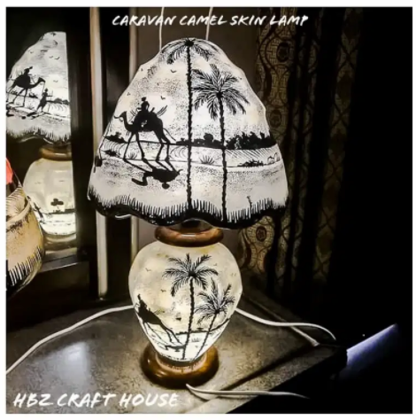 New Hand Made Camel skin Lamp A+ Export Quality Available for Sale