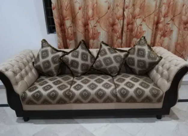 Heavy Wood Branded Sofa Available for sale