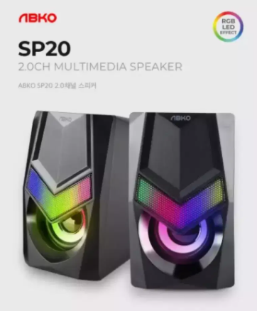 ABKO multimedia speakers RGB LED EFFECT Available for Sale