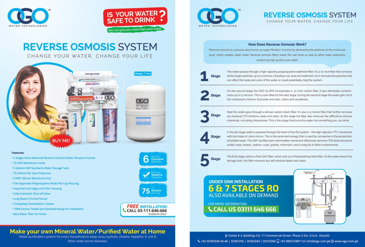 ro plant ogo 6 stages 100 gpd