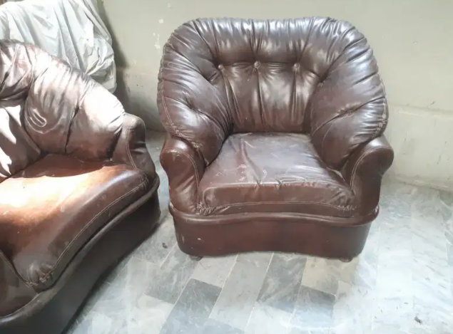 Leather sofa Available for sale
