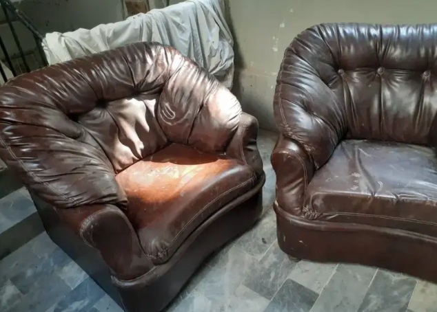 Leather sofa Available for sale
