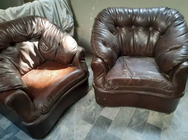 Leather sofa Available for sale