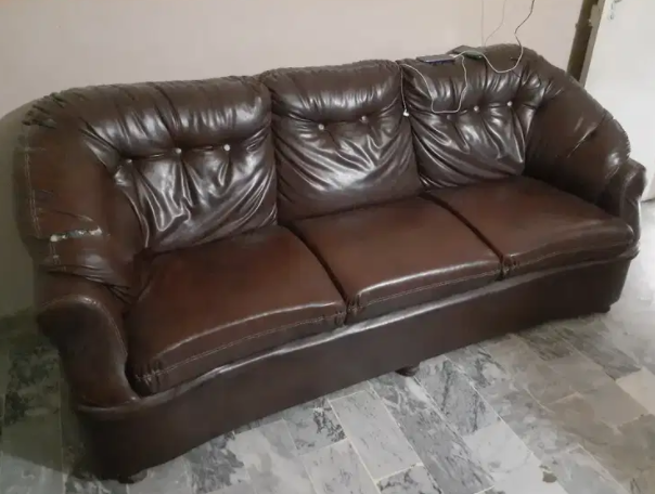 Leather sofa Available for sale