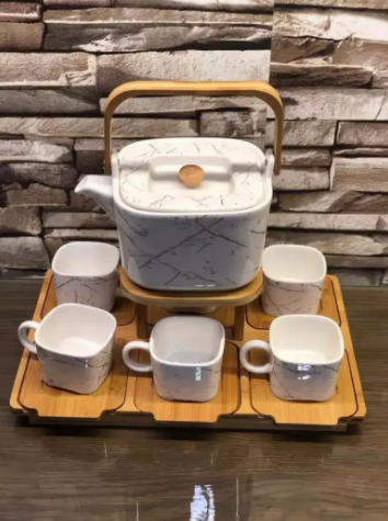 New Coffee set With bamboo stand Available for Sale in Nowshera