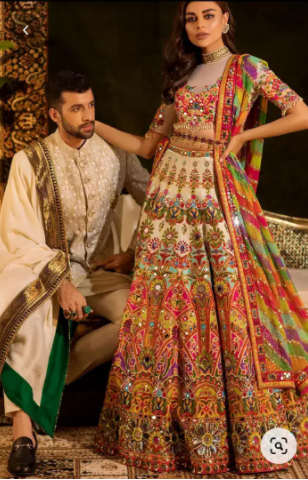 Mehndi dresses lehnga, short frocks available for rent in Rawalpindi