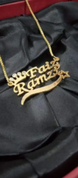 We make Every Design Gold & Silver Plated Customized Name Jewelry in Karachi