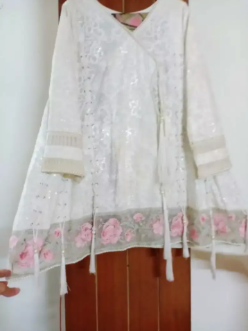 Threads and motifs shirt and dupatta Available for sale