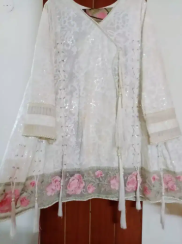 Threads and motifs shirt and dupatta Available for sale