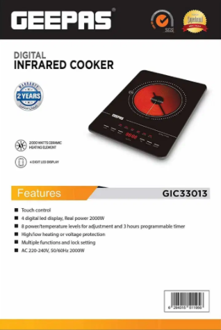 New Geepas digital infrared cooker Available for sale in Mardan