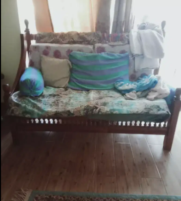 Two seater pure wood dyer sofa Available for sale