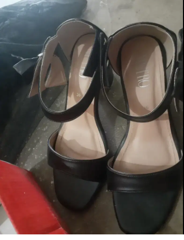 Black heel sandal Available for sale