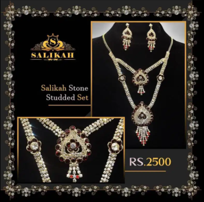 New Salikah Jewelry never fade color Available for Sale in Lahore