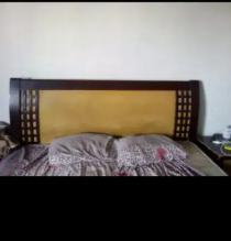 double bed and Wardrobe Available for sale