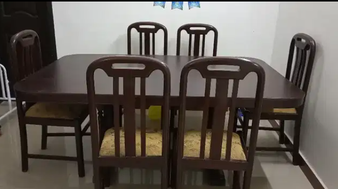 Dining Table with six chairs Available for sale