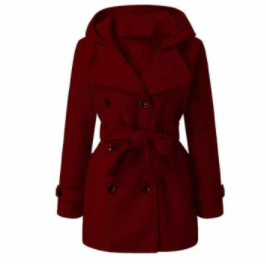 New Women Buttons Hooded Coat valuable for Sale