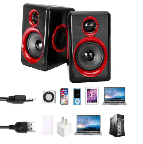 FT-165 USB2.0 Heavy Bass Speaker Portable Music Player for Desktop