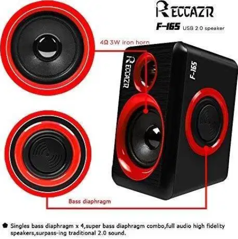 FT-165 USB2.0 Heavy Bass Speaker Portable Music Player for Desktop