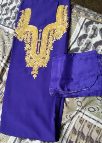 2 used lehengas and 1 unstitched silky suit Available for Sale