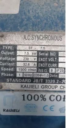 7 KV Generator Gas