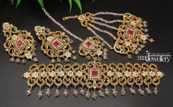 New Gold plated bridal jewelery Available for Sale in Rawalpindi