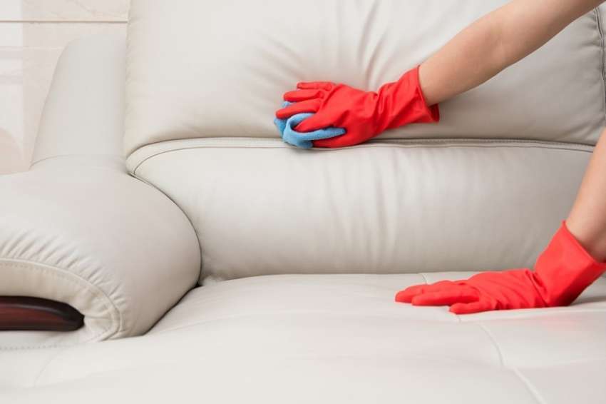 "LEATHER & STEEL SOFA SEATS CLEANER"