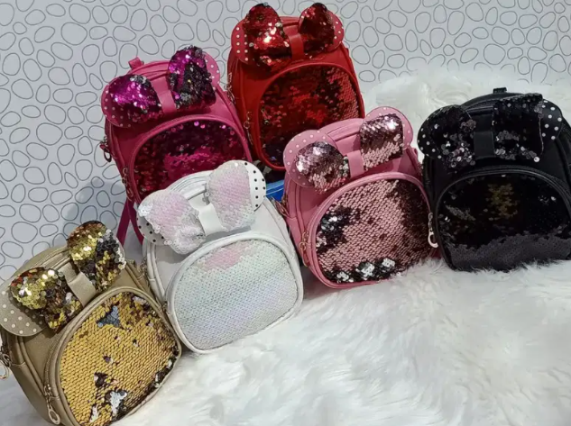 Kids Sequence Bow Style Backpack Available for Sale