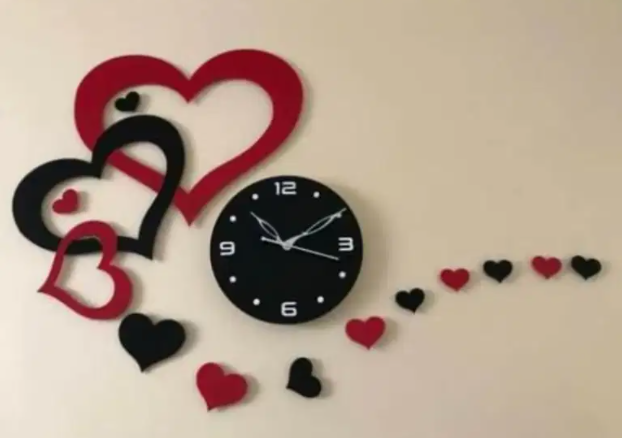 Wall Clock with Sticker Available For Sale