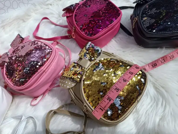 Kids Sequence Bow Style Backpack Available for Sale