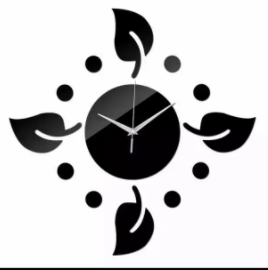 Wall Clock with Sticker Available For Sale