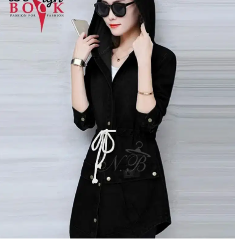 New Denim Coat with Hoodie Stuff Available for Sale in Karachi