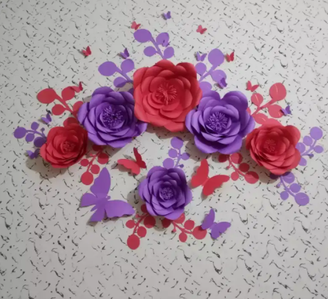 Room décor, handmade wall décor, nursery theme flowers, Available for Sale