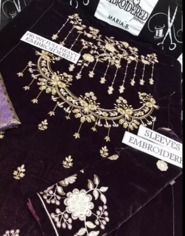 Black Color Velvet dress Available for Sale in Lahore