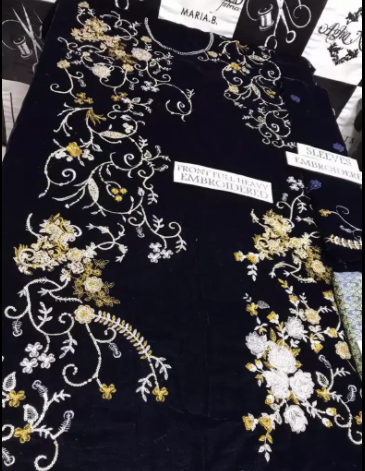 Black Color Velvet dress Available for Sale in Lahore