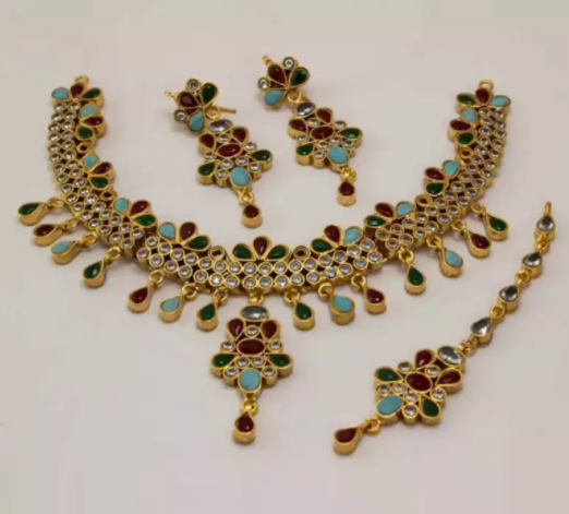 New Gold plated Casting Rhodium jewellery advance booking in Lahore
