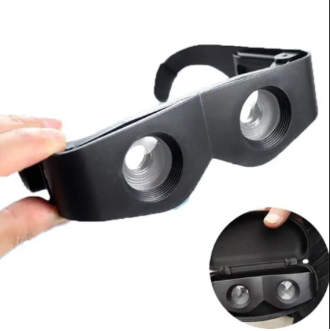 New Portable Glasses Style Telescope 400 Magnifier Binoculars For Fishing sale