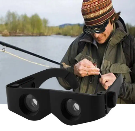New Portable Glasses Style Telescope 400 Magnifier Binoculars For Fishing sale
