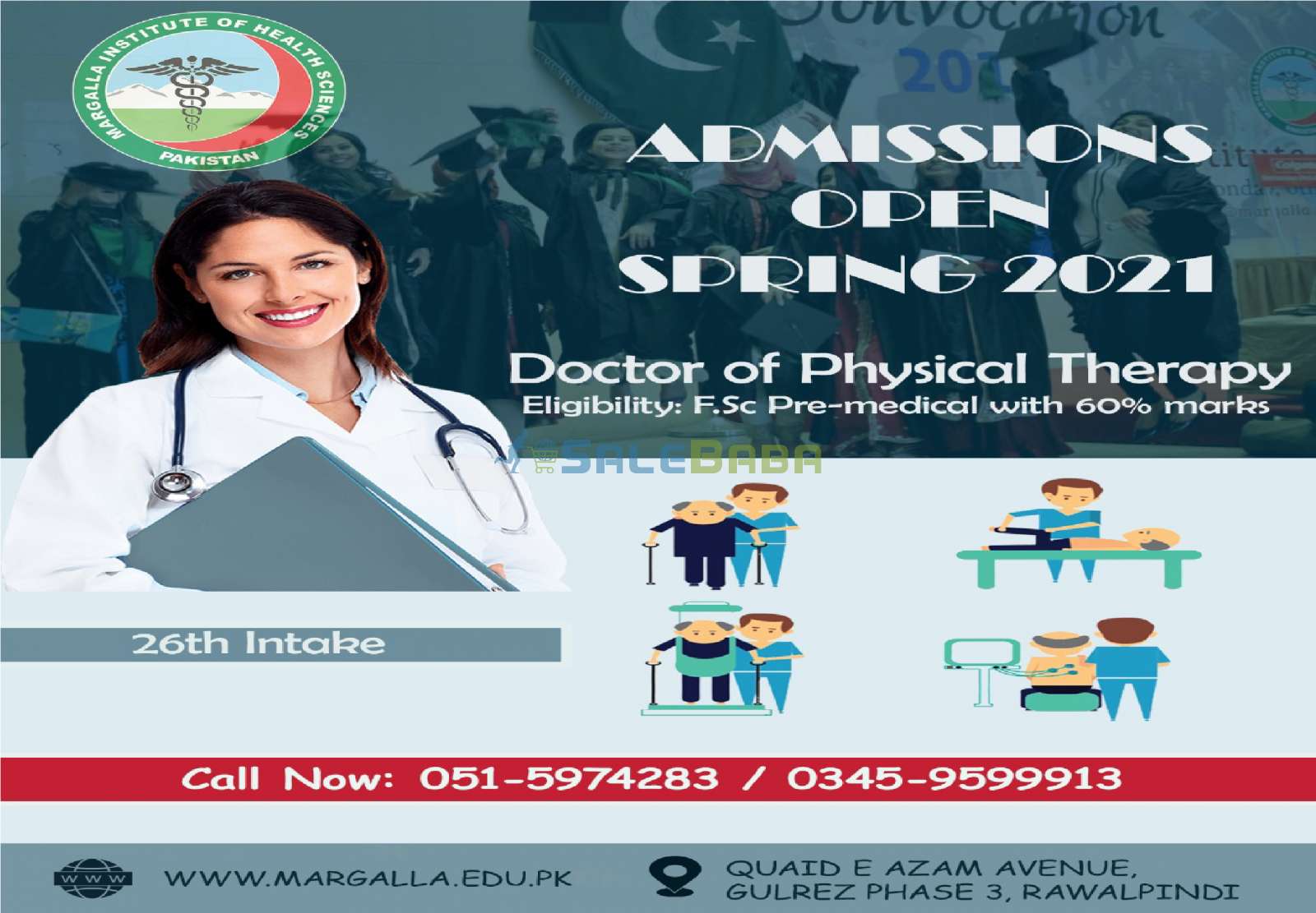 Margalla Institute of  Health Sciences Doctor of Physical Therapy