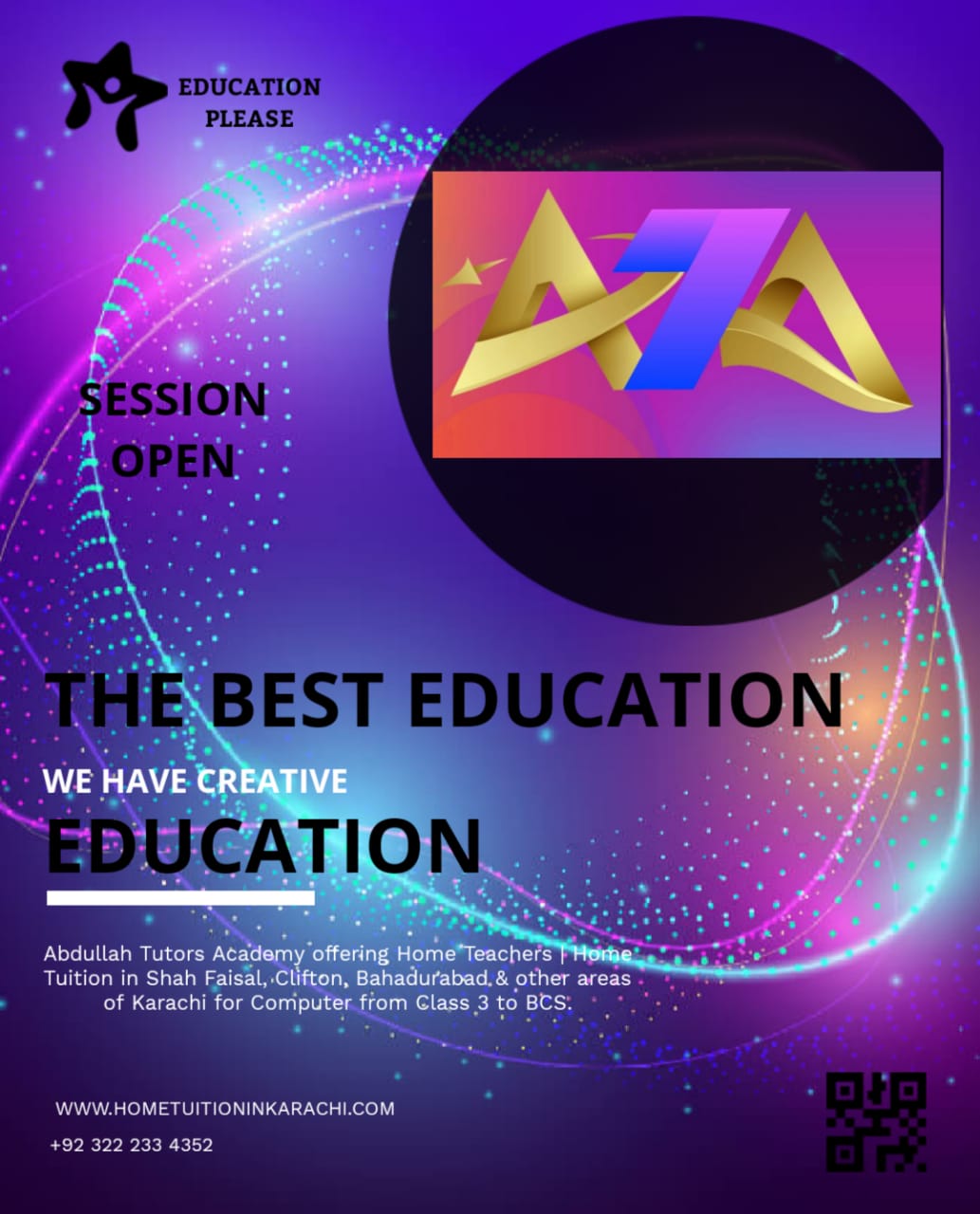 Abdullah Tutors Academy offering Home Tuition in Ibrahim Hyderi, Bin Qasim Town