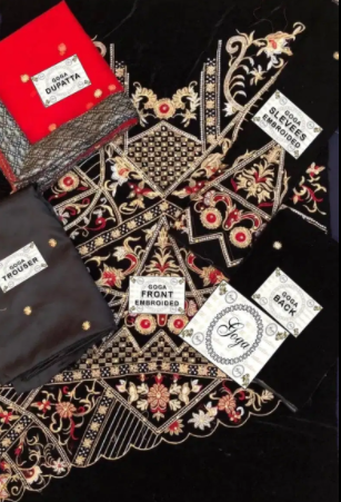 Riffat & Sana Velvet Collection Available for sale