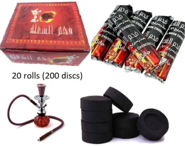 New Hookah Charcoal Shisha Coal Quick Light Discs Sheesha Foil Tables for sale