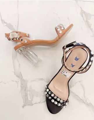 Sandals with Cristal heel
