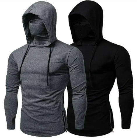 New Premium Mask Hoodie For Men Export Quality Guaranteed for sale