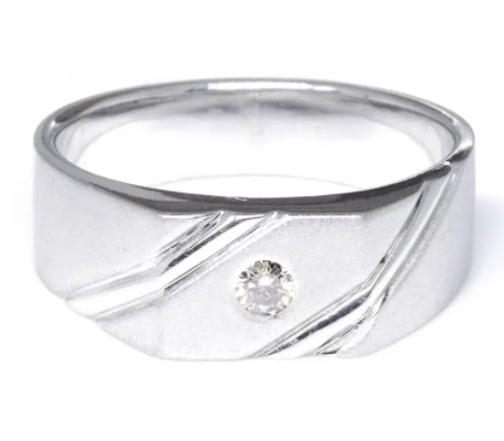 Diamond Palladium Ring D-5330 Available for Sale
