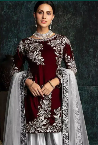 New Velvet 3 pcs winter collection Available for sale in Karachi