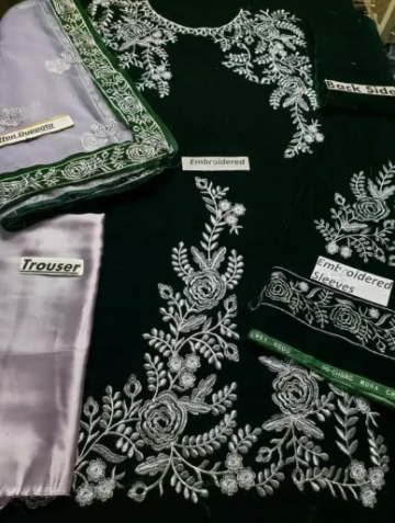 New Velvet 3 pcs winter collection Available for sale in Karachi