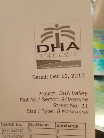 I wana seal it.8marla plot in DHA valley islamabas